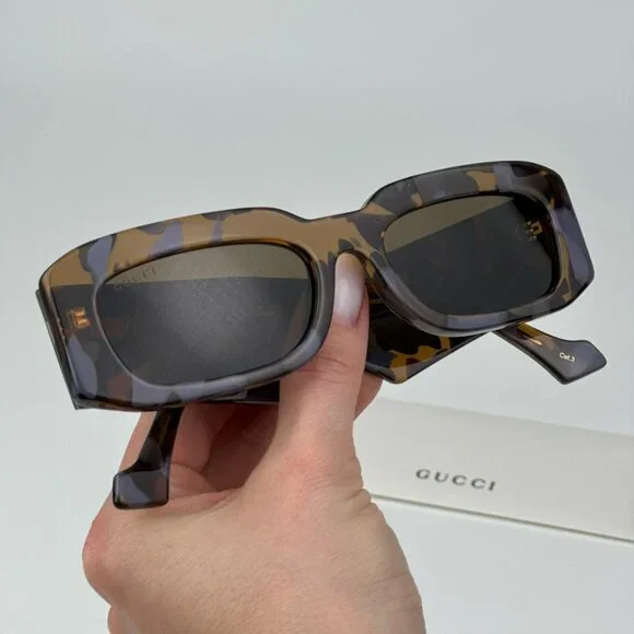 Gucci GG1426S 003 BRAND NEW Sunglasses Lilac Havana Brown  display picture 2